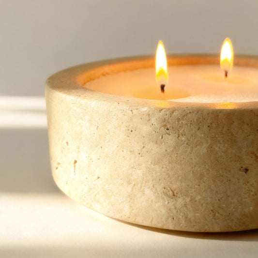 KIT PETRA 1 Kg Velas AROMAS + Recipiente