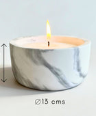 KIT CARRARA 1 Kg Velas AROMAS + Recipiente