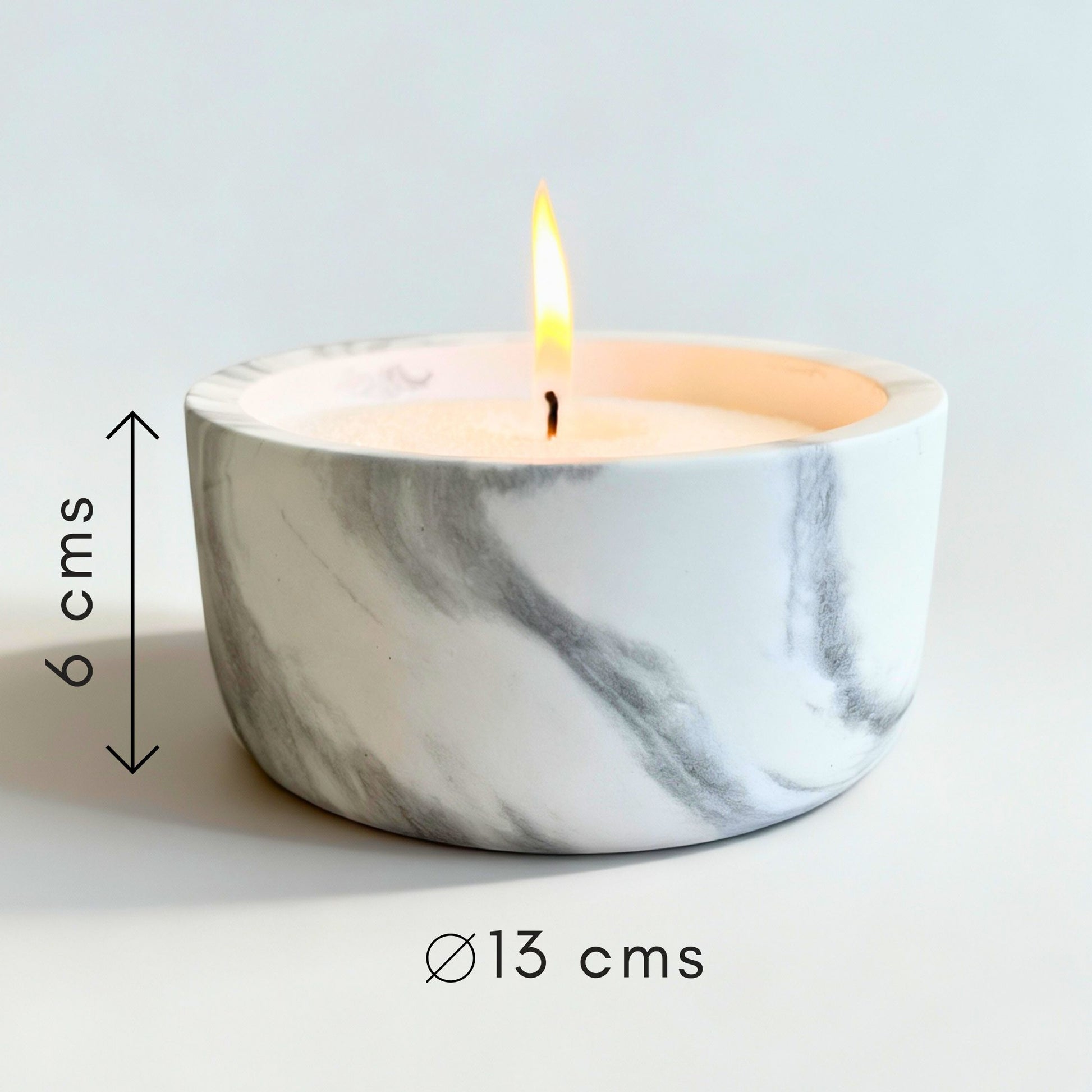 KIT CARRARA 1 Kg Velas AROMAS + Recipiente