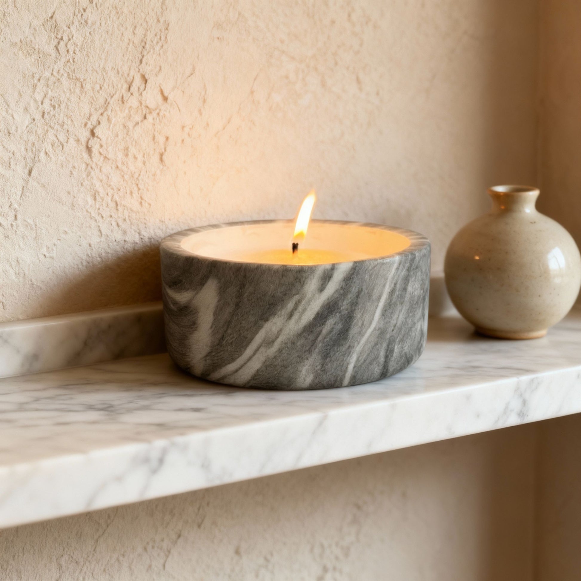 KIT CARRARA 1 Kg Velas AROMAS + Recipiente