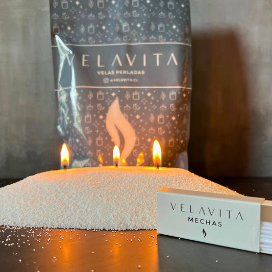 Velas Perladas AROMAS 1 Kg - 240 horas de luz