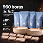 KIT SIGNATURE CONCRETO - Velas 4 kg + 2 Recipientes + Accesorios