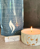 KIT CARRARA 500gr Velas COLORES + Recipiente