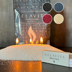 Velas Perladas COLORES 1 Kg - 240 horas de luz