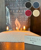 Velas Perladas COLORES 500gr - 120 horas de luz