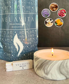KIT CARRARA 1 Kg Velas AROMAS + Recipiente