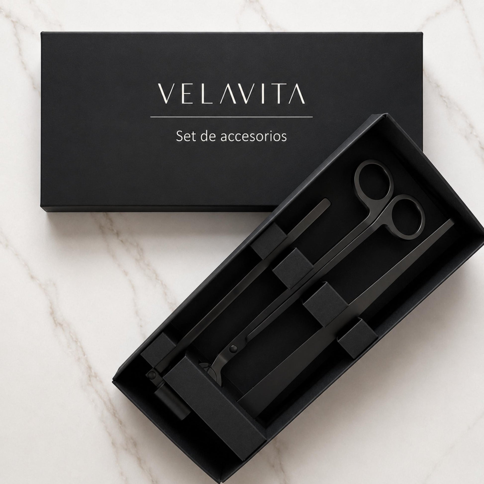 KIT DELUXE - Velas 1 Kg + Encendedor + Set Accesorios + Recipiente