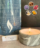 KIT CARRARA 1 Kg Velas AROMAS + Recipiente