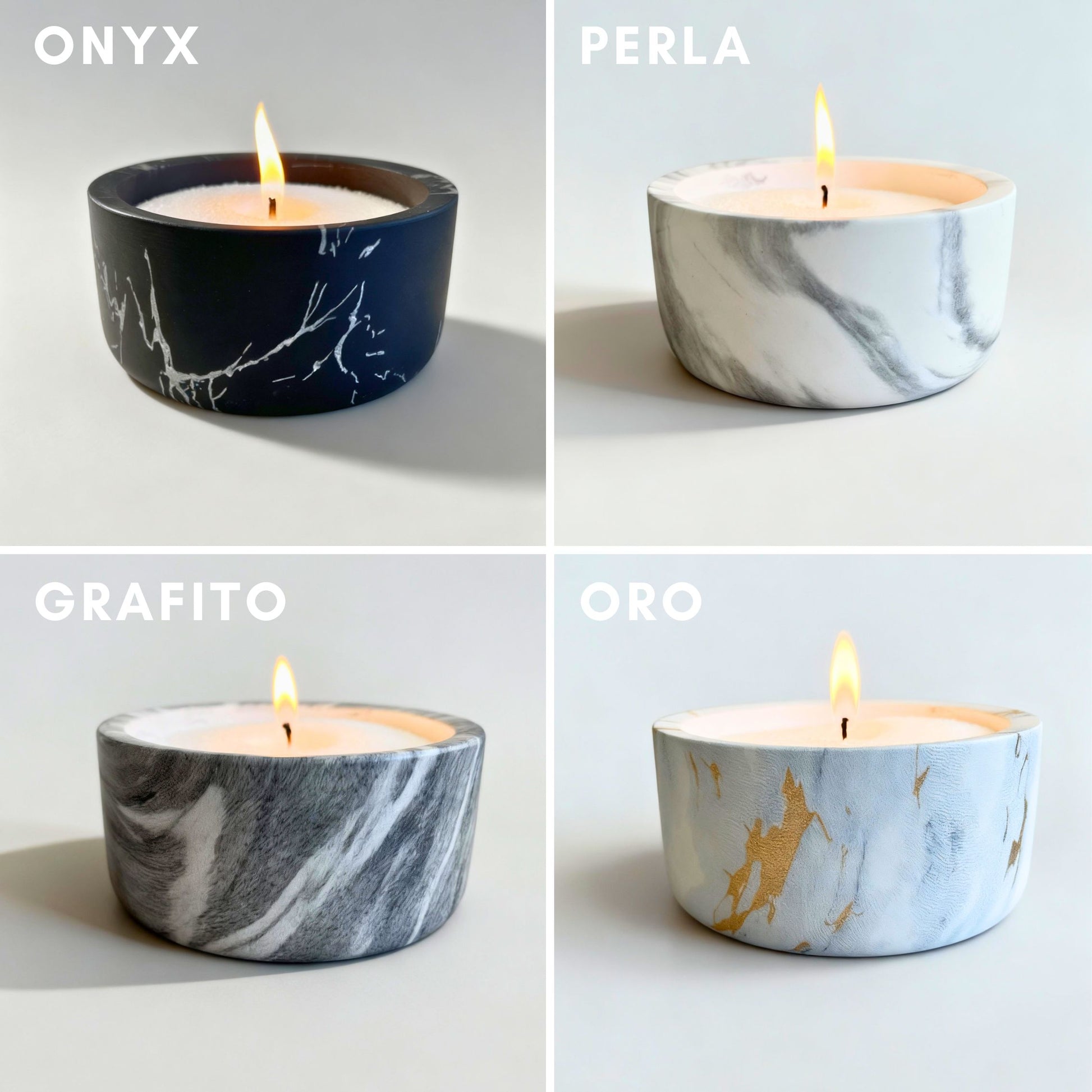 KIT CARRARA 1 Kg Velas AROMAS + Recipiente