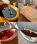 KIT CARRARA 500gr Velas COLORES + Recipiente