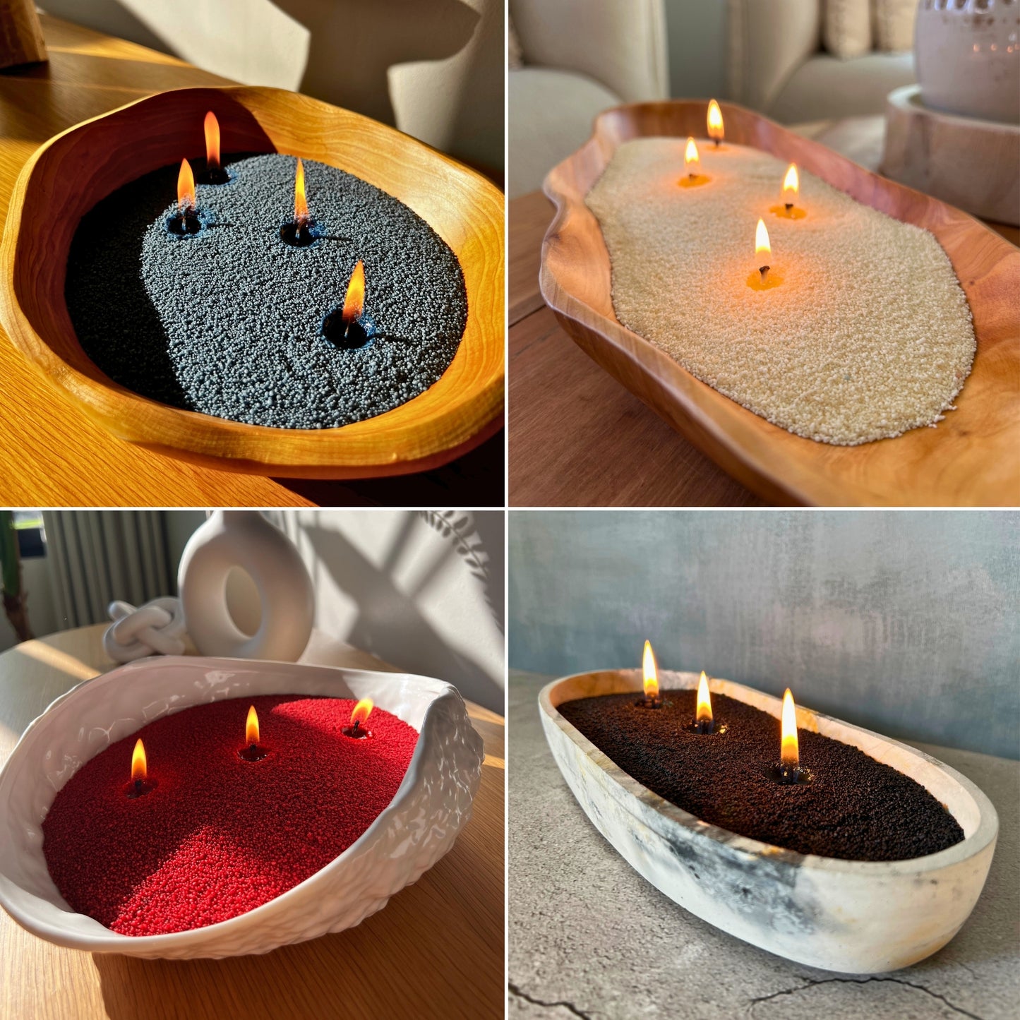 KIT CÚPULA 500gr Velas COLORES + Recipiente