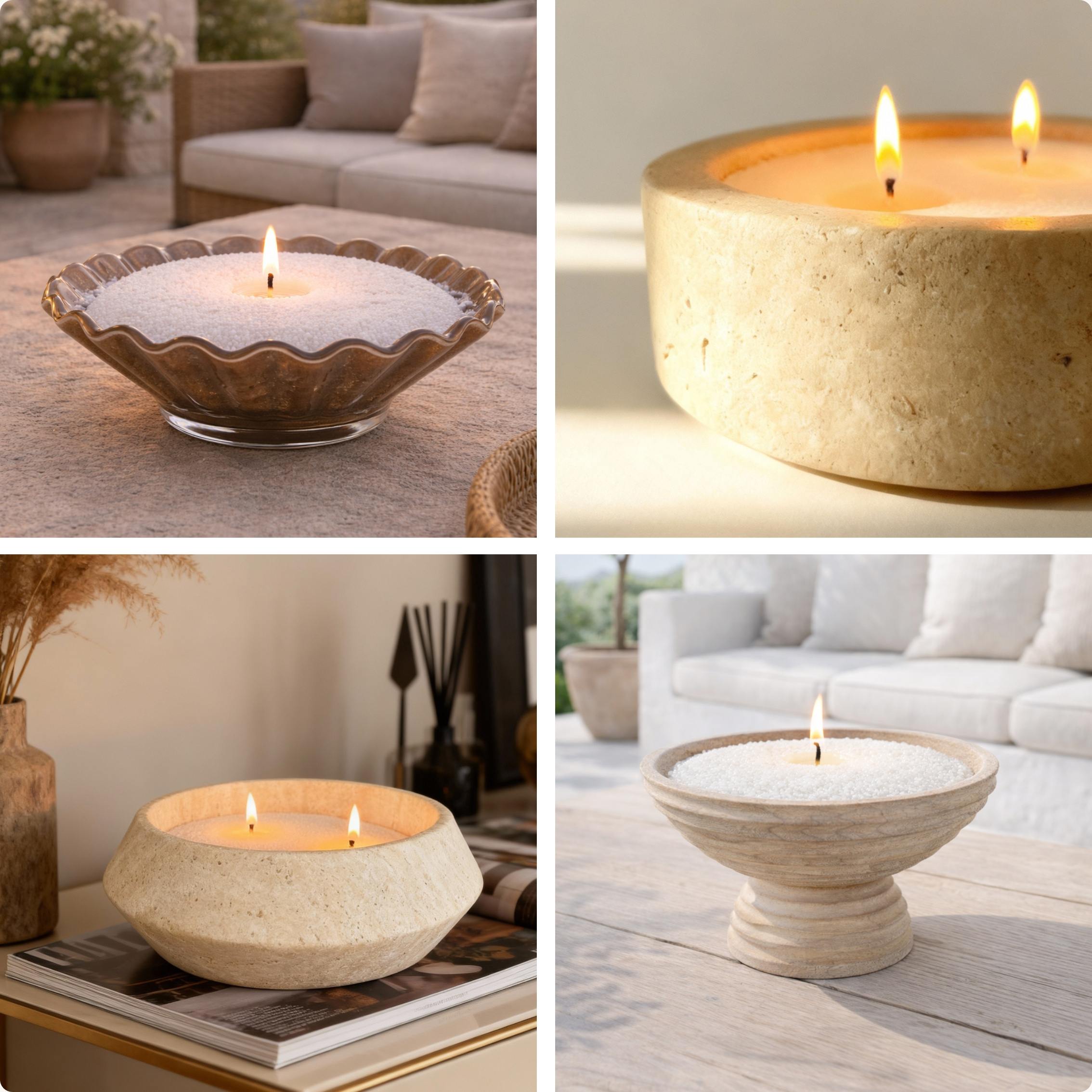 Velas Perladas 500 g - 120 horas de luz