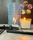 Kit Deluxe - Velas 1 Kg AROMAS + Encendedor + Set Accesorios + Recipiente