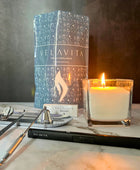 Kit Deluxe - Velas 1 Kg AROMAS + Encendedor + Set Accesorios + Recipiente