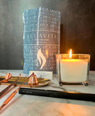 Kit Deluxe - Velas 1 Kg AROMAS + Encendedor + Set Accesorios + Recipiente