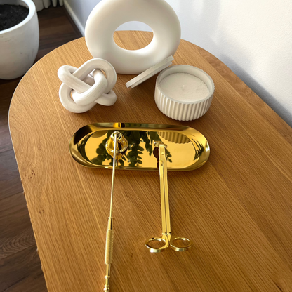 Set Apagador de Velas y Cortador de Mechas