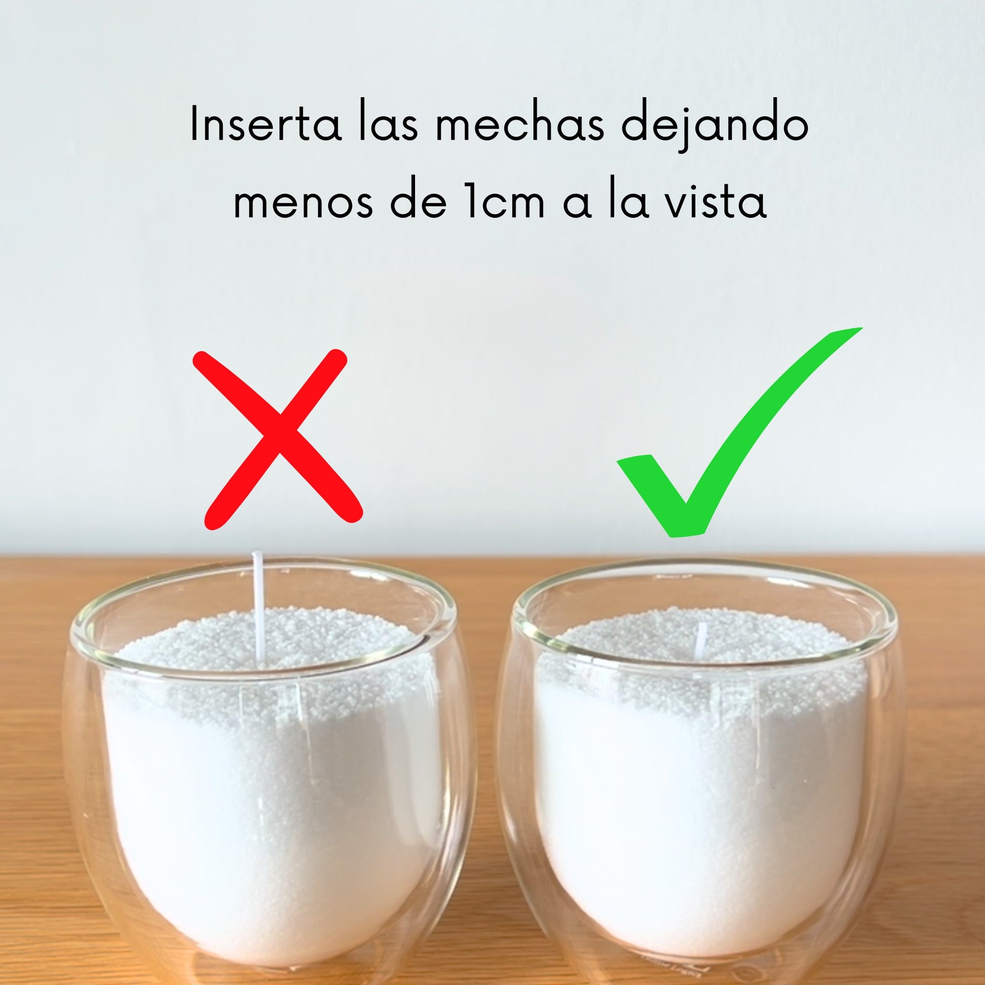 KIT 500gr Velas COLORES + Recipiente