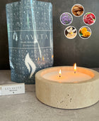 KIT PETRA 1 Kg Velas AROMAS + Recipiente