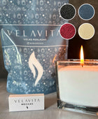 KIT 500gr Velas COLORES + Recipiente