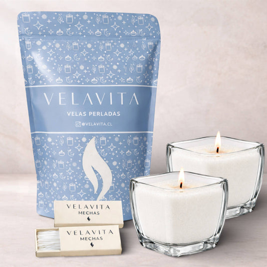 KIT CÁLIZ 1 Kg Velas AROMAS + Recipientes