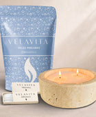 KIT PETRA 1 Kg Velas AROMAS + Recipiente