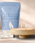 KIT TIVOLI 1 Kg Velas AROMAS + Recipiente
