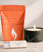 KIT CARRARA 500gr Velas AROMAS + Recipiente