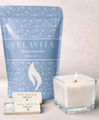 KIT ELEGANTE 1 Kg Velas COLORES + Recipiente