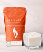 KIT ELEGANTE 500gr Velas COLORES + Recipiente