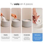 Velas Perladas 500 g - 120 horas de luz